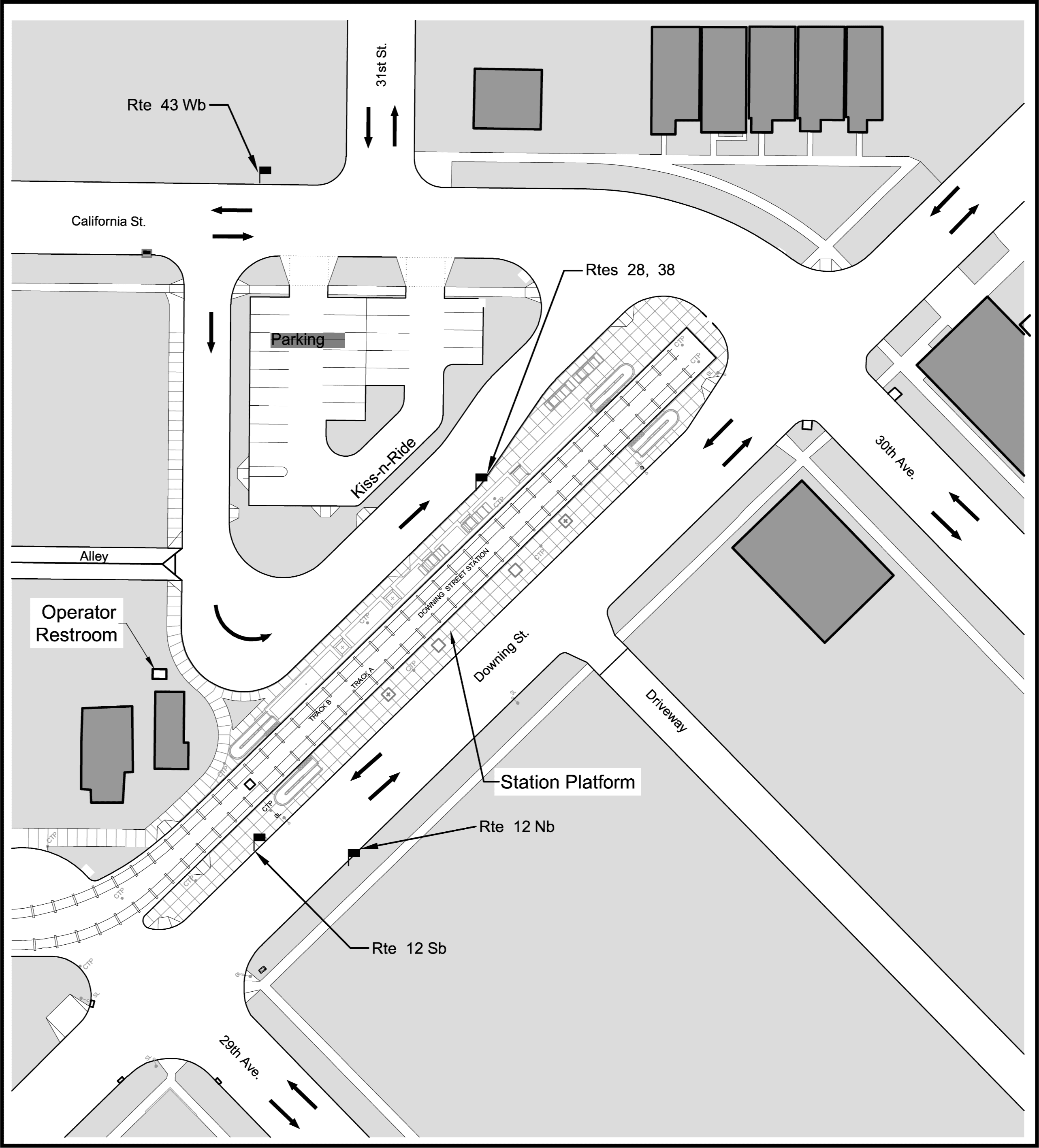 30th & Downing Station