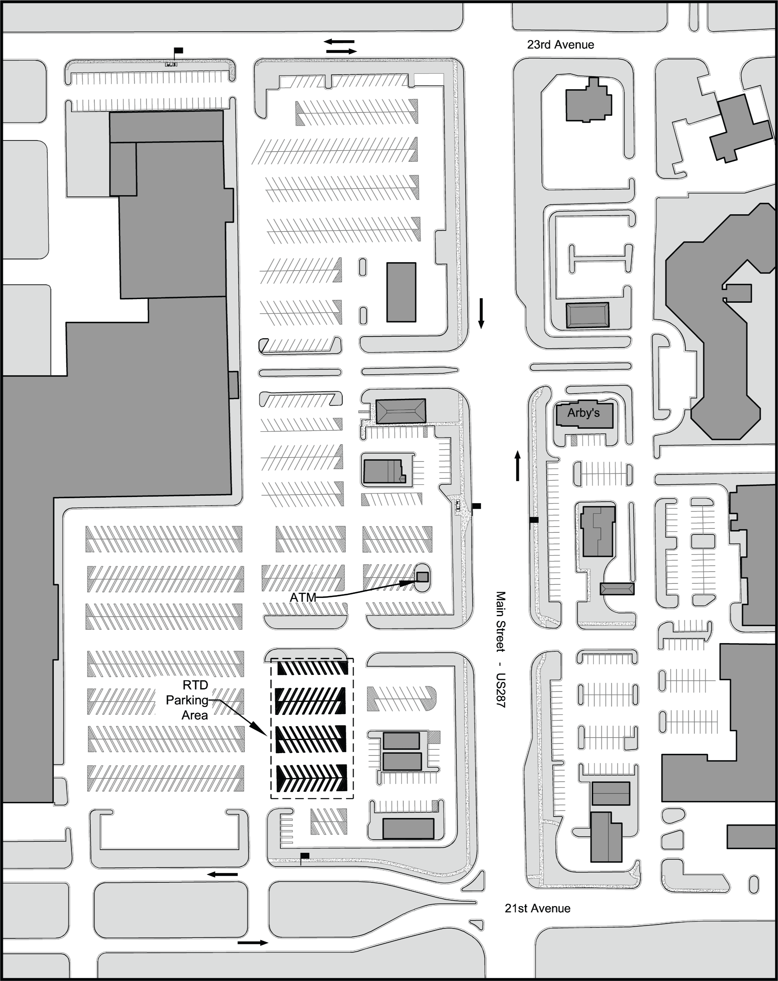 US 287 & 21st Park-n-Ride (23rd Ave/Main St)